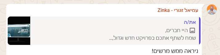 תגובה על הפרויקט 4
