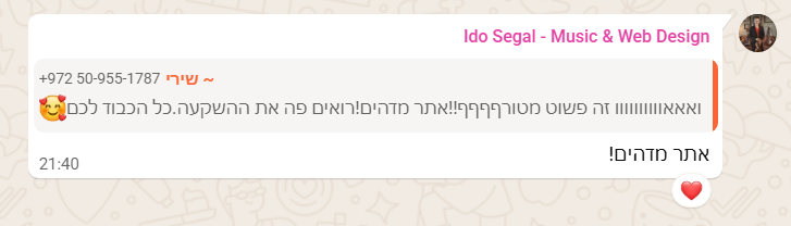 תגובה על הפרויקט 11